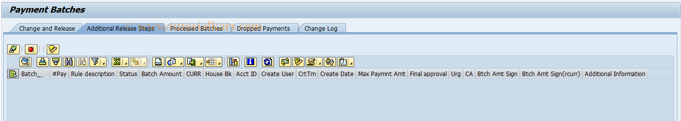 SAP TCode BNK_APP - Approve Payments