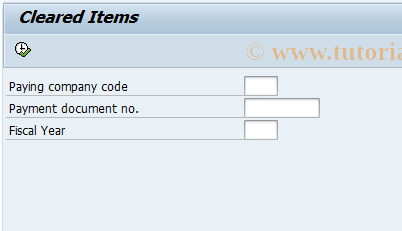SAP TCode BNK_POWL_CLRD_ITEMS - Bank payment cleared items