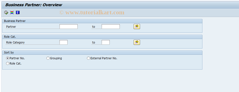 SAP TCode BPB1 - Evaluation of Business Partner/Roles