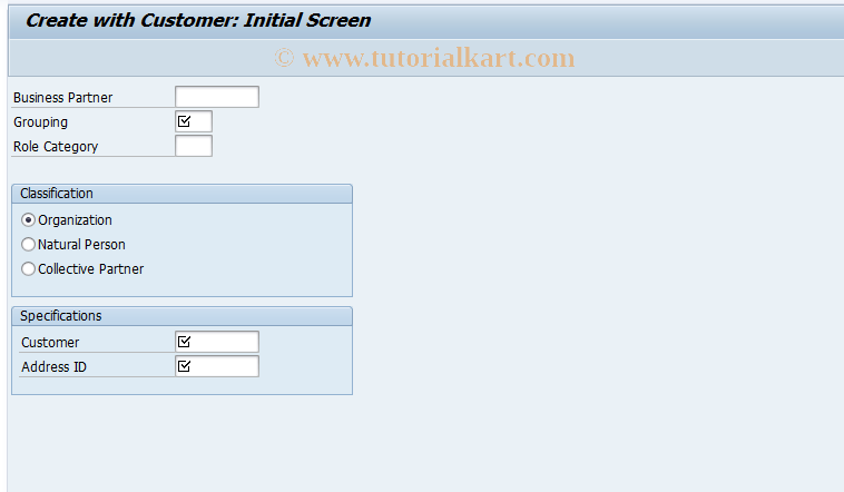 SAP TCode BPC4 - Create Business Partner Using Reference