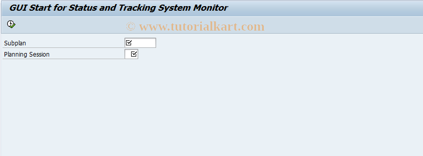 SAP TCode BPS_STS_START - Start STS Execution
