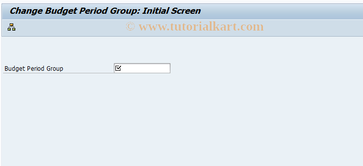 SAP TCode BP_SETS_2 - Change Budget Period Group