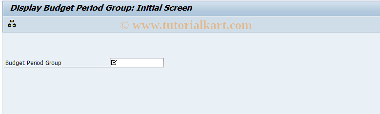 SAP TCode BP_SETS_3 - Display Budget Period Group