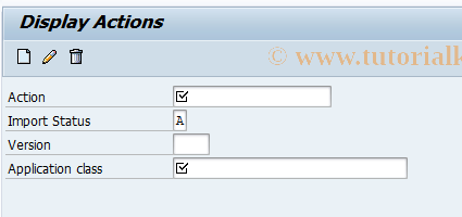 SAP TCode BRFACS03 - BRF: Display Abstract Action