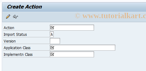 SAP TCode BRFACT01 - BRF: Create Concrete Actions