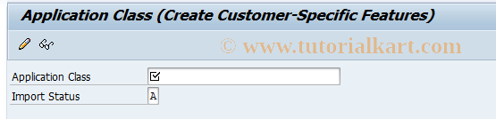 SAP TCode BRFAPC01 - BRF: Create Features for Appl.Class