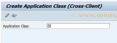 SAP TCode BRFAPL01 - BRF: Create Application Class