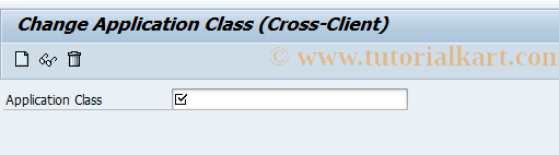 SAP TCode BRFAPL02 - BRF: Change Application Class