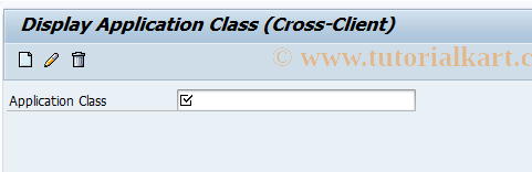 SAP TCode BRFAPL03 - BRF: Display Application Class