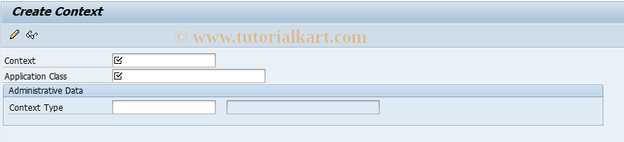 SAP TCode BRFCTX01 - BRF: Create Context
