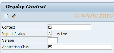 SAP TCode BRFCTX03 - BRF: Display Context