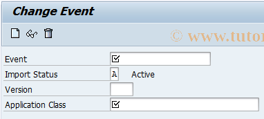 SAP TCode BRFEVT02 - BRF: Change Event