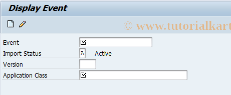 SAP TCode BRFEVT03 - BRF: Display Event