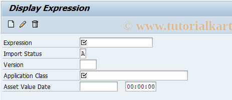 SAP TCode BRFEXP03 - BRF: Display Expression