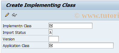 SAP TCode BRFIMC01 - BRF: Create Impl. Class