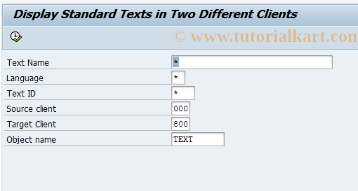 SAP TCode BRFU01 - BRF: Compare SAPscript Texts