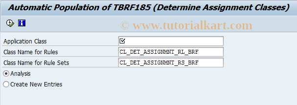 SAP TCode BRF_FILL_TBRF185 - Automatic Population of TBRF185
