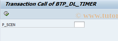 SAP TCode BTP_DL_TIMER_TACALL - BTP_DL_TIMER_TACALL