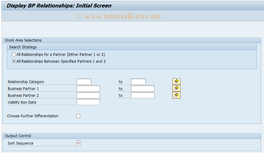 SAP TCode BUB3 - BuPR: Display BP relationship