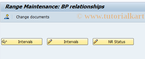 SAP TCode BUB9 - BuPR: Number  range maintenance: BP relaionships