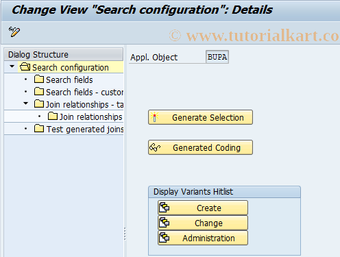 SAP TCode BUS10 - BDT: Search Help