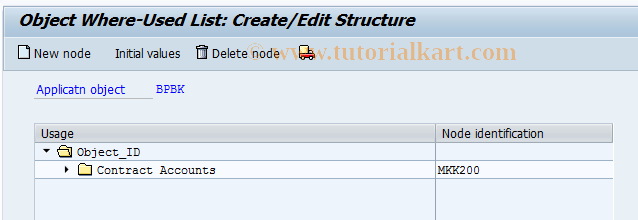 SAP TCode BUSWU21 - BP Bank Details: Where-UL, Structure