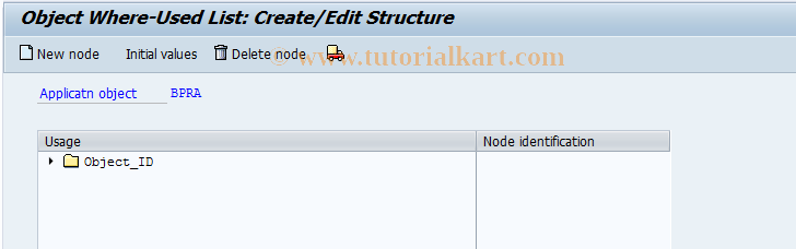 SAP TCode BUSWU41 - BP Relative Addr.:Where-UsedL, Structure