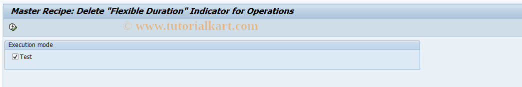 SAP TCode C211 - Delete Flexible Duration Indicator Oper