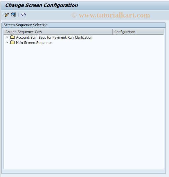 SAP TCode CACI - BP Customer : Screen Configuration