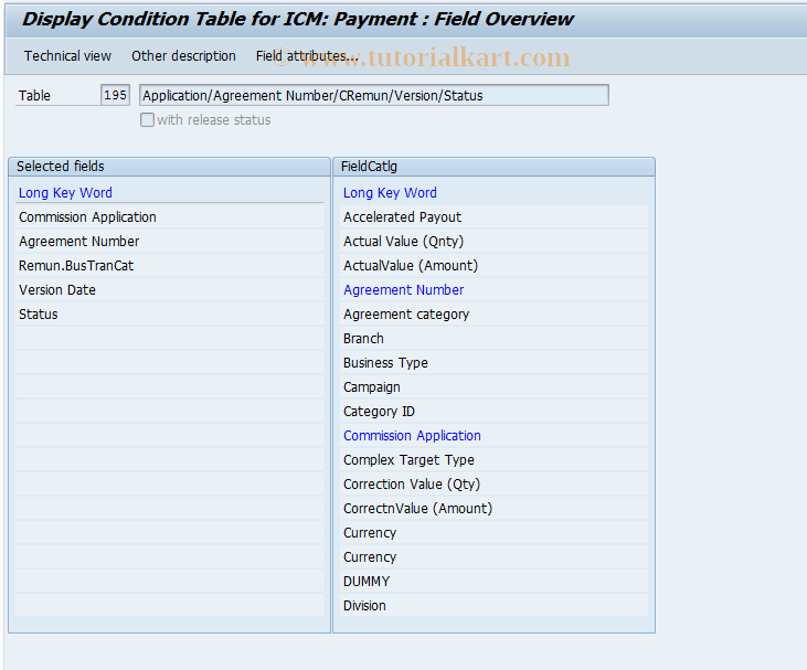 SAP TCode CACSCOND0003 - Condition Table: Change (Price Comn)
