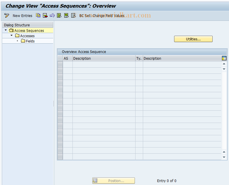 SAP TCode CACSCOND0026 - Access: Edit (Liability)