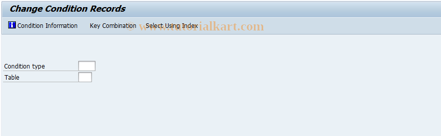 SAP TCode CACSCONDMAINT - Edit Conditions (Remuneration)