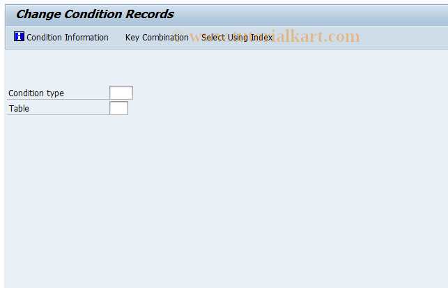 SAP TCode CACSCONDMAINTC - Condition Maintenance (Liability)