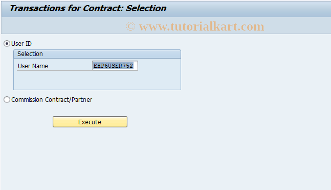 SAP TCode CACSCTRTACC - Contract Account Display