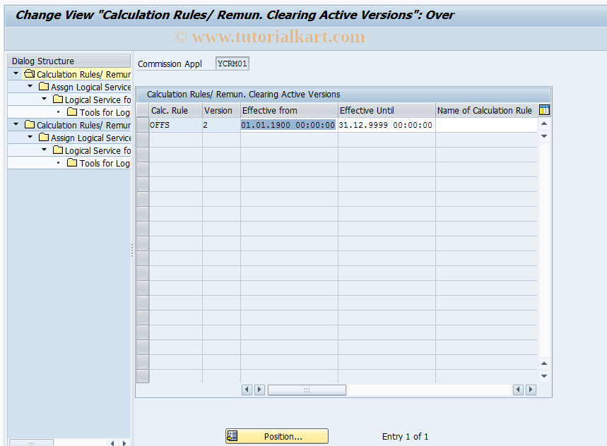 SAP TCode CACS_APPL_73 -  Asset under Construction (AuC) all VC_CLC_METH