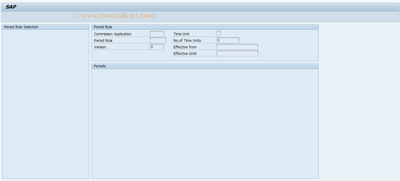 SAP TCode CACS_APPL_PE - Edit Periods