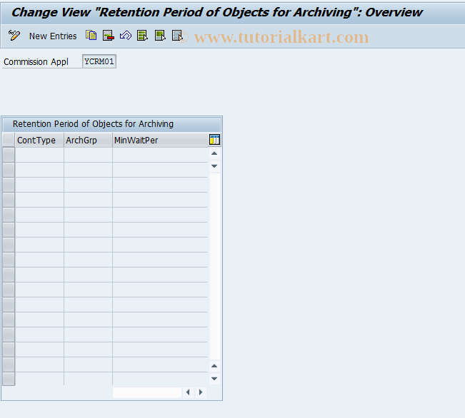 SAP TCode CACS_ARCHCT1 - Archiving: Liability Period Check