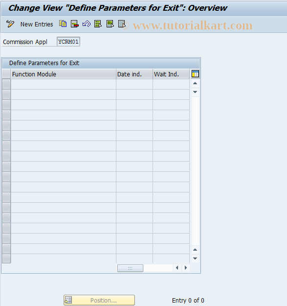 SAP TCode CACS_ARCHCT3 - Archiving: Maintain Exits