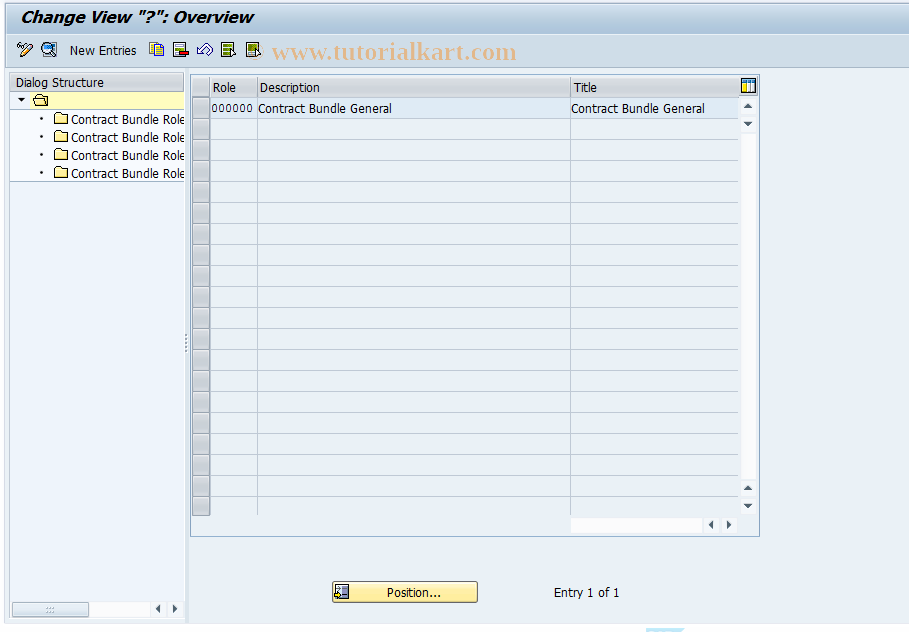 SAP TCode CACS_CSB0013 - CSB Control: Roll Categories