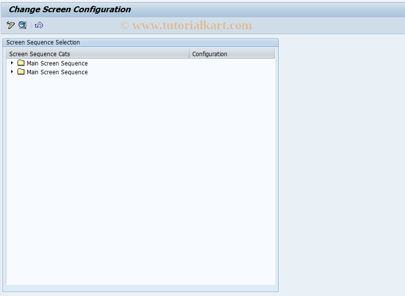 SAP TCode CACS_CSB0104 - CSB Cust: Screen Configuration