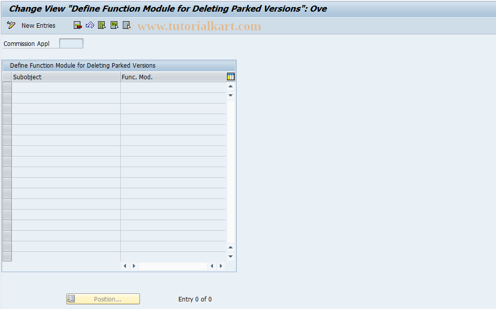 SAP TCode CACS_CSBDELPB - CSB-Cust:FM to Delete Parked Version