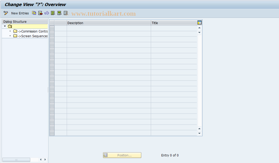 SAP TCode CACS_CSC0014 - CSC Control: Role Type Grouping