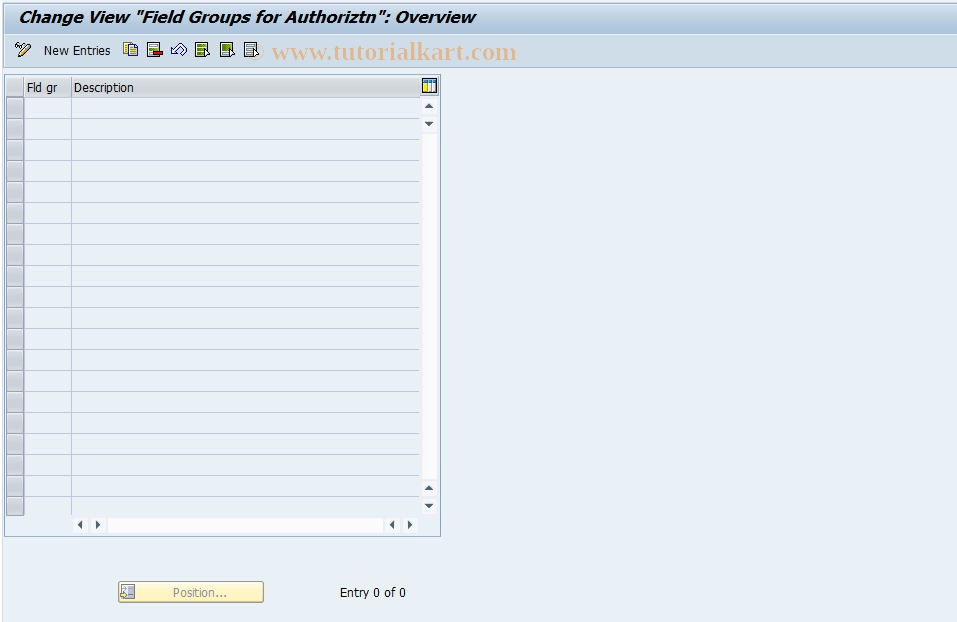 SAP TCode CACS_CSC0103 - CSC-Cust: Field Groups for Author.