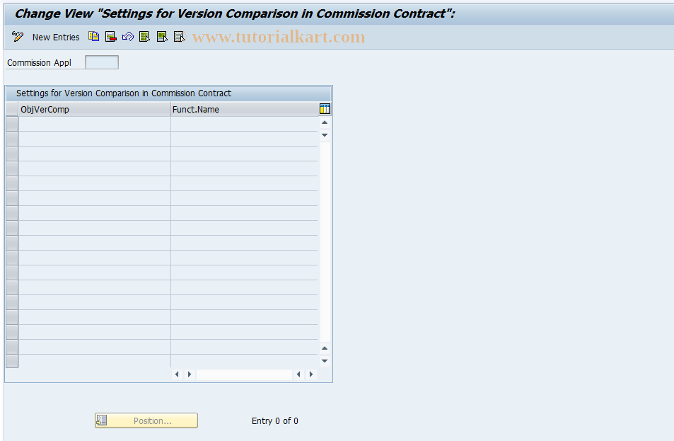 SAP TCode CACS_CSCCVHDL - CSC Customer : Registry Obj for Versn Comp.