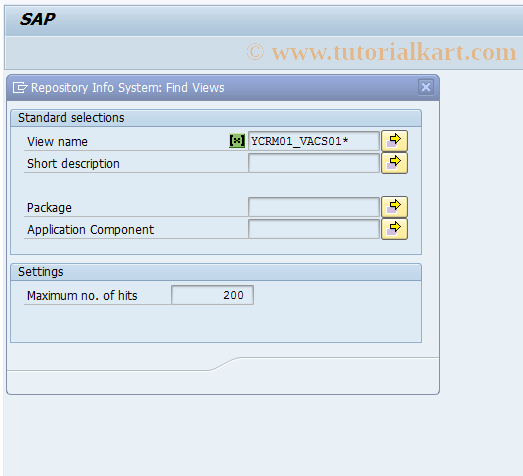 SAP TCode CACS_DET_ACS01 - Customer Account .Ass.Types Sett.Customer System