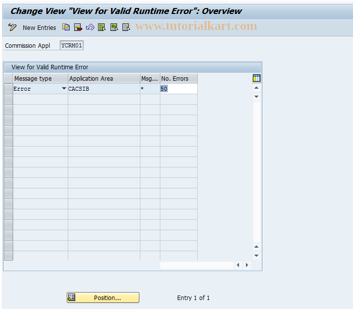 SAP TCode CACS_INPUT_VIEW - Commissions: Calling the View