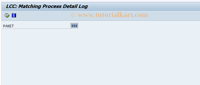 SAP TCode CACS_LCC_MATCH_LOG - LCC: Matching process log