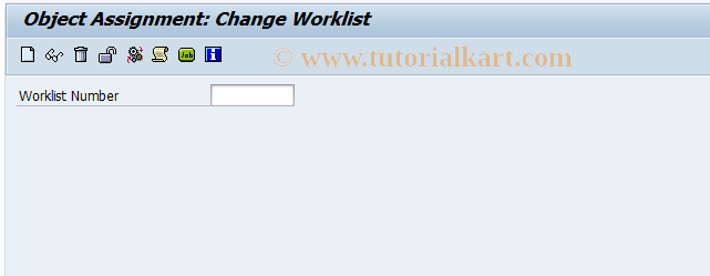 SAP TCode CACS_OA12 - FOA: Change Worklist