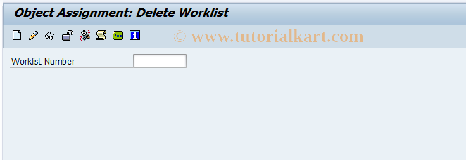 SAP TCode CACS_OA14 - FOA: Delete Worklist