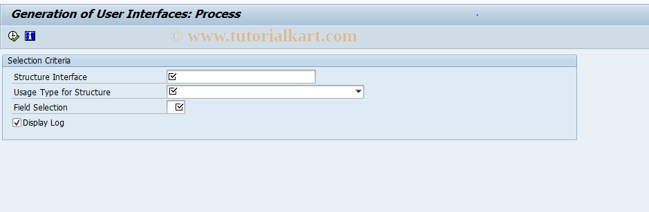 SAP TCode CACS_OAC02 - FOA: Generate Process Interface